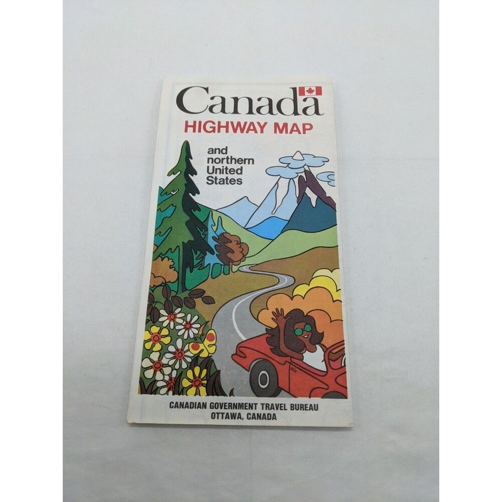 Vintage 1971 Canada Highway Map And Northern United States Brochure